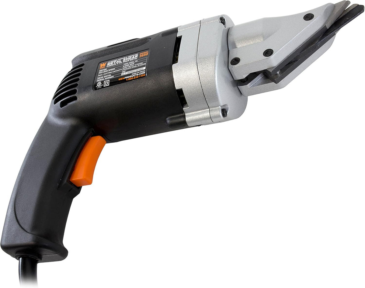 4.0-Amp Corded Variable Speed Swivel Head Electric Metal Cutter Shear F4965