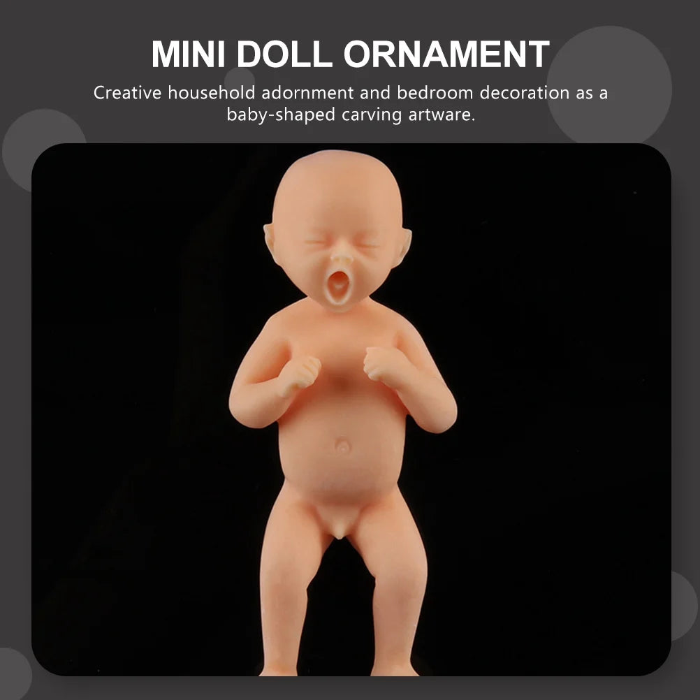 Set of 2 Resin Doll Statue Decor D38681