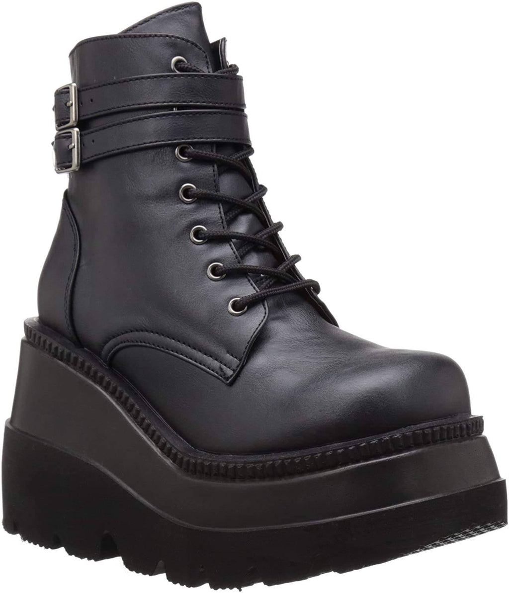 Black Vegan Leather Shoes J31584
